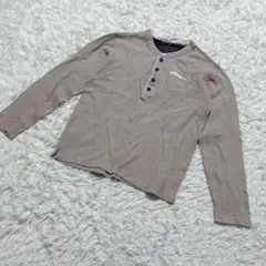 【c6557】GLOBAL WORK カットソー　長袖　ベージュ