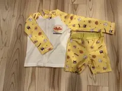 水着　男の子　上下セット　ラッシュガード付き　90 アンパンマン