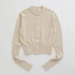 THE SHINZONE long rib cardigan ECRU