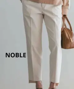NOBLE ノーブル　ドライコットンリネンステップヘムパンツ【2024SS】 セール】ドライコットンリネンステップヘムパンツ◇（その他
