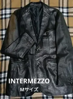 2026年最新】INTERMEZZO カラー：ブラック系 メンズ レザージャケット