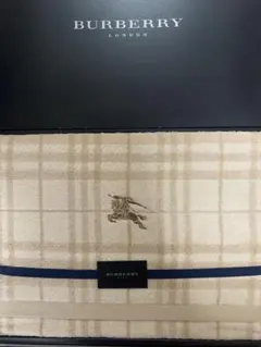 BURBERRY / バーバリー　マーク刺繍　ハーフケット　140cmx90cm