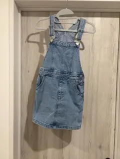 GU デニムジャンパースカート　130