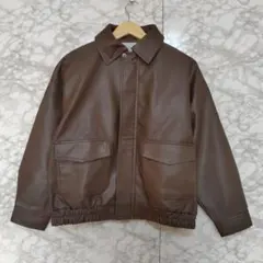 A DAY IN THE LIFE フェイクレザージャケット アウター ブルゾン