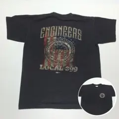 Bayside ベイサイド Tシャツ 黒 USA製 組合 星条旗　db229のサムネイル