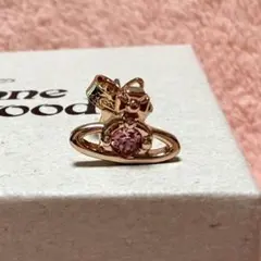 片耳【美品】ナノソリティアスタッドピアス グリーンクリスタル