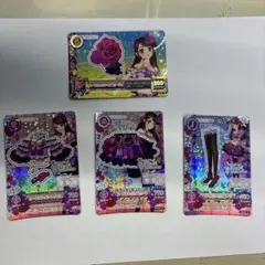 アイカツプレミアムカードローズボンボンコーデ紫吹蘭