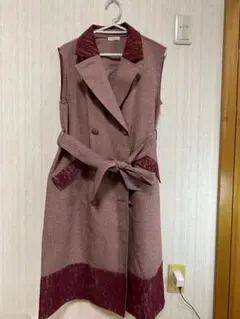 レディース ノースリーブタイプ 羽織りワンピース 上着