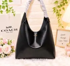 未使用品✨COACH ローレル ラージ 2WAY ショルダーバッグ 黒 レザー