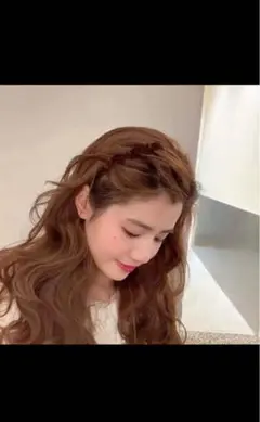 【黒2個セット】編み込み風 3連 ヘアクリップ ヘアピン 髪留め