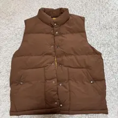 ぶ*り様 新品未使用タグ付GU ブラウン ダウンベスト Mサイズ