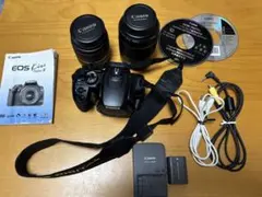 Canon EOS Kiss Digital X レンズキット (ブラック) キヤノン EOS Kiss デジタル X ダブルズームレンズキット（ブラック