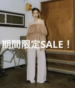 明日10日まで最終お値下げ／ANDRESD パンツドレス　公式ショップ完売品　L