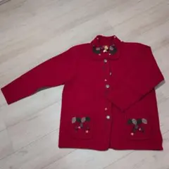 D's Label ニットカーディガン レッド