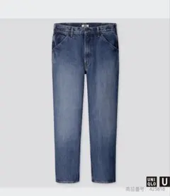 ユニクロU　ワイドフィットテーパードジーンズ　33 　66blue UNIQLO
