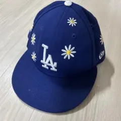 New Era LAロゴ 花柄刺繍 キャップ ニューエラ　LAキャップ