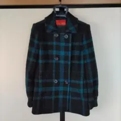 YORKLAND チェックダブル〜ショートウールコート
