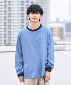 WEB限定/SHIPS別注Champion: リンガー ロングスリーブ Tシャツのサムネイル