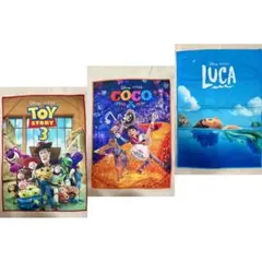 ピクサー Happyくじ ファブリックポスター 3枚セット