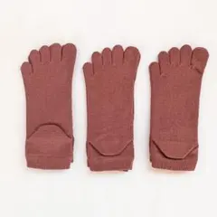 和紙糸 5本指ソックス 22-24cm (3足セット)