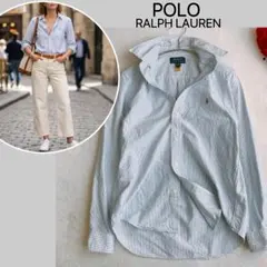 現行QRタグ/ポロラルフローレン★ マルチポニー ストライプ ボタンダウンシャツ