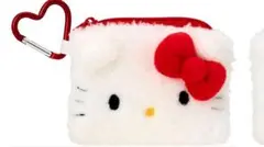 ハローキティ ポーチ ハート型カラビナ付き