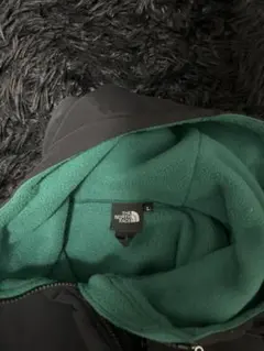 THE NORTH FACE フード付きマウンテンパーカー L 緑/黒