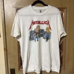 Metallica アニメ風 Tシャツ ホワイト