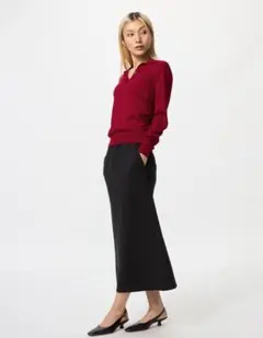 UNIQLO＊ドライスウェットナローロングスカート
