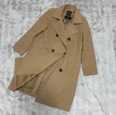 *【美品】rossoカシミヤ混　キャメル ロングコート（ベーシック）　日本製