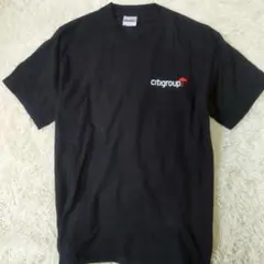 90s-00s シティグループ 企業Tシャツ ヘインズ ビーフィー 黒 Mのサムネイル