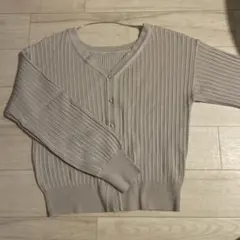 【GU】2WAYリブカーディガン