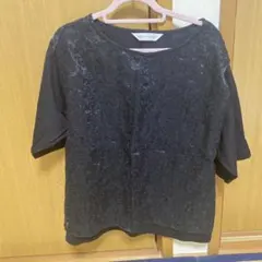 bulle de savon ブラック 半袖 Tシャツ