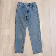 ZARA マムフィット テーパードパンツ ライトブルー サイズ38