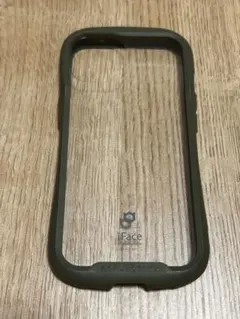 iFace iPhone14用　スマホケース　ダークグリーン　カーキ