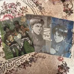 【3点セット】進撃の巨人 エレン ジャン クリアファイル