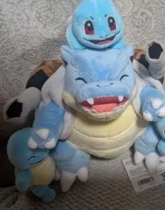 ポケモン カメックス ゼニガメ3体 ぬいぐるみ ポケパークカントー 夏