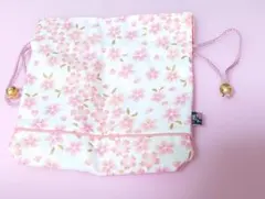 桜柄　巾着袋　小物入れ