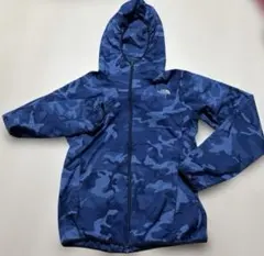 ノースフェイス　ウィメンズ　撥水ネイビー×ブルー　カモフラ柄フードジャケット