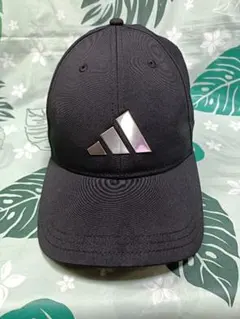 【adidas】ゴルフキャップ ロゴ入り　ブラック