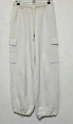 UNIQLO スウェットカーゴパンツ オフホワイト Sサイズ