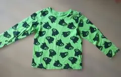 ゴースト柄 長袖Tシャツ グリーン 130cmのサムネイル