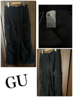 GU ワイドパンツ　コーデュロイ