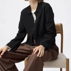 ミラノリブポロカーディガン GU