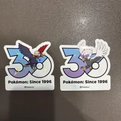 韓国限定 ポケモン メガフェスタ 30周年 ランダムステッカー 4枚セット