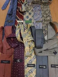 ネクタイセット（BURBERRY, CK, YSL, COMME CA DU ）