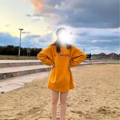 チャンピオン Champion リバースウィーブ スウェット M イエロー裏起毛