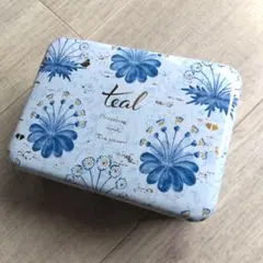 teal　クッキー缶　デイジー　空き缶のサムネイル