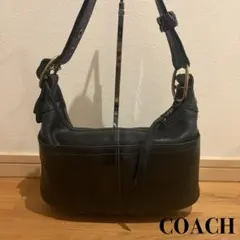 COACH コーチ レザー ショルダーバッグ ブラック ワンショルダー