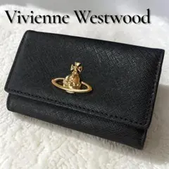 美品 Vivienne Westwood キーケース レザー ゴールドオーブ 黒